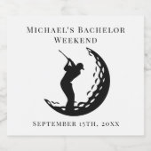 Persoonlijk Fleslabel | Verzorgd Golfweekend Bier Etiket (Enkel label)