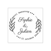 Persoonlijk, Floral, Bedwinging Rubberstempel (Afrduk)