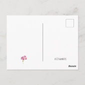 Persoonlijk Floral-Briefkaart voor berichtkleuren Briefkaart (Achterkant)