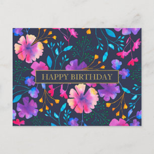 Persoonlijk Floral-Briefkaart voor berichtkleuren Briefkaart