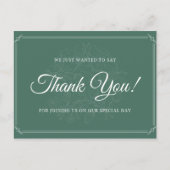 Persoonlijk - Floral Engraving Elegant Hartelijk d Briefkaart (Voorkant)