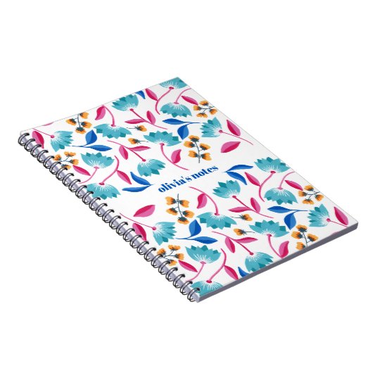 Persoonlijk Floral Patroon voor Folk Art Notitieboek (Rechterzijde)