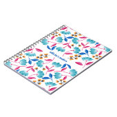 Persoonlijk Floral Patroon voor Folk Art Notitieboek (Linkerzijde)