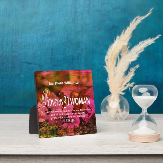 Persoonlijk Floral Proverbs 31 Fotoplaat (Insitu)