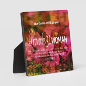 Persoonlijk Floral Proverbs 31 Fotoplaat (Voorkant)