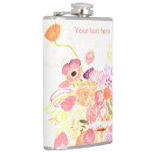 Persoonlijk -  FLORAL - Vinylomhulling Heupfles (Rechts)