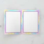 Persoonlijk Folk Art Girl Blank Kaart (Binnen)