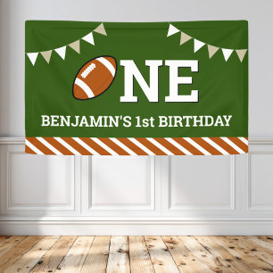 Persoonlijk Football 1e verjaardag Spandoek