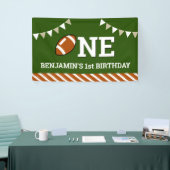 Persoonlijk Football 1e verjaardag Spandoek (Beurs)