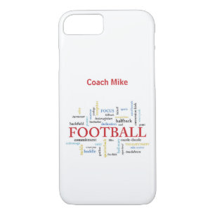 Persoonlijk, Football Coach Dank u in woorden iPhone 8/7 Hoesje