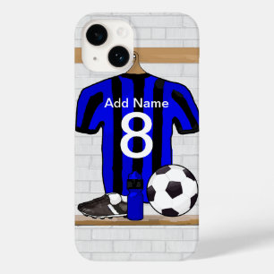 Persoonlijk football en zwart voetbal Jersey Case-Mate iPhone 14 Hoesje