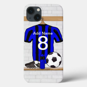 Persoonlijk football en zwart voetbal Jersey Case-Mate iPhone Case