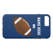 Persoonlijk Football iPhone 7 Plus Hoesje (Achterkant (Horizontaal))