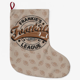 Persoonlijk Football League Player-team Grote Kerstsok