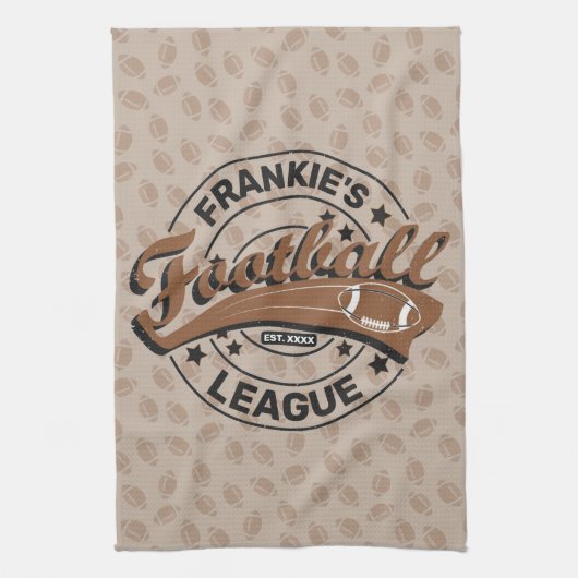 Persoonlijk Football League Player-team Theedoek (Verticaal)