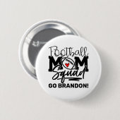 Persoonlijk Football Mam Squad Ronde Button 5,7 Cm (Voorkant /achterkant)