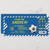 Persoonlijk Football Voetbal Game Ticket Party Kaart (Voorkant / Achterkant)