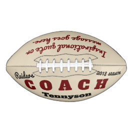 Persoonlijk football voor coach - dank je cadeau