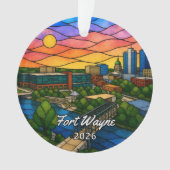 Persoonlijk Fort Wayne-acrylaatornament, Aangepast Ornament (voorkant)