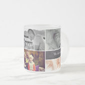 Persoonlijk, Foto Aangepaste Vaderdag Matglas Koffiemok (Voorkant rechts)