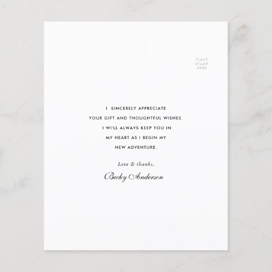 Persoonlijk foto-afstuderen bedankt (Achterkant)