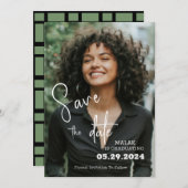 Persoonlijk foto-Afstuderen Save The Date (Voorkant / Achterkant)