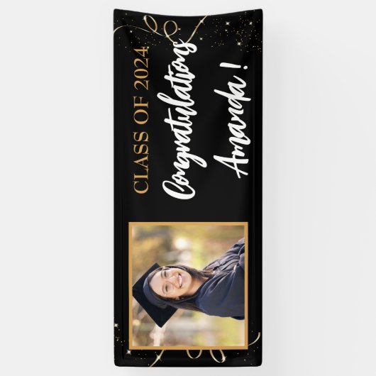 Persoonlijk foto-Afstuderen Spandoek (Verticaal)