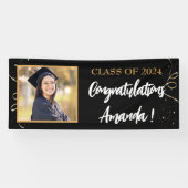 Persoonlijk foto-Afstuderen Spandoek (Horizontaal)