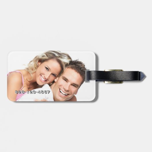 Persoonlijk foto-Bagagelabel Bagagelabel (Achterkant horizontaal)