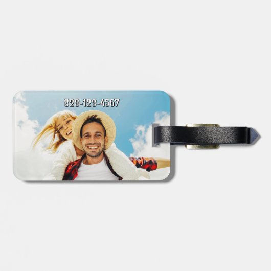 Persoonlijk foto-Bagagelabel Bagagelabel (Achterkant horizontaal)
