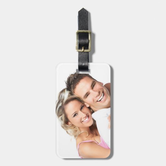 Persoonlijk foto-Bagagelabel Honeymoon Bagagelabel (Voorkant verticaal)