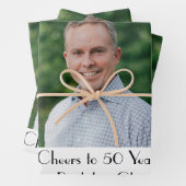 Persoonlijk Foto Birthday Party Inpakpapier Vel (In situ)