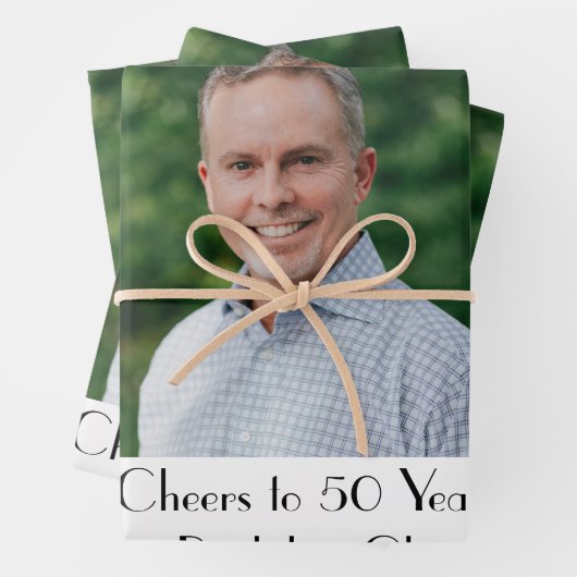 Persoonlijk Foto Birthday Party Inpakpapier Vel (In situ)