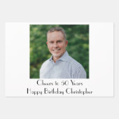 Persoonlijk Foto Birthday Party Inpakpapier Vel (Voorkant)