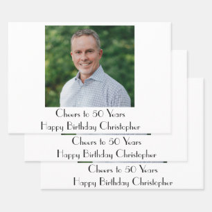 Persoonlijk Foto Birthday Party Inpakpapier Vel