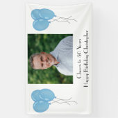 Persoonlijk Foto Birthday Party voor hem of haar Spandoek (Verticaal)