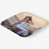 Persoonlijk Foto Birthday Zijn Haar Papieren Bordje (Gebogen)