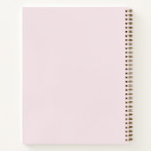 Persoonlijk Foto Blush Roze Schrift Dagboek Notitieboek (Achterkant)
