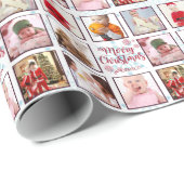 Persoonlijk FOTO Cadeaupapier Kerstmis Instagram (Rol Hoek)