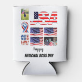 Persoonlijk foto-collage op nationale feestdag 8 blikjeskoeler (Voorkant)