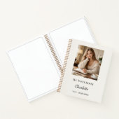 Persoonlijk foto ivoor script journaal notitieboek (Binnen)
