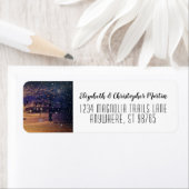 Persoonlijk foto modern retouradreslabel etiket (Insitu)