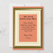 Persoonlijk Foto Oranje Lijst Show Kaart (Achterkant)