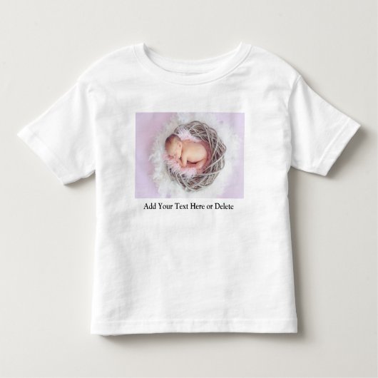 Persoonlijk foto-peuter-babycadeau  kinder shirts (Voorkant)