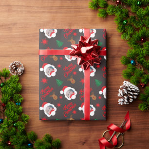 Persoonlijk foto Prettig kerstfeest Cadeaupapier