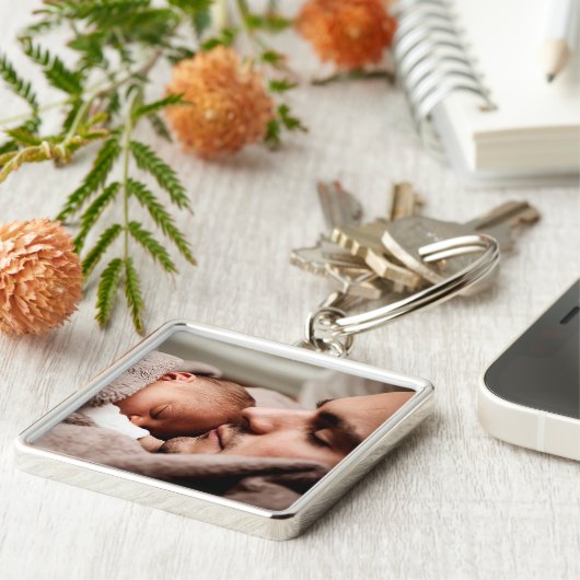 Persoonlijk foto-Sleutelhanger Sleutelhanger (Zijkant)