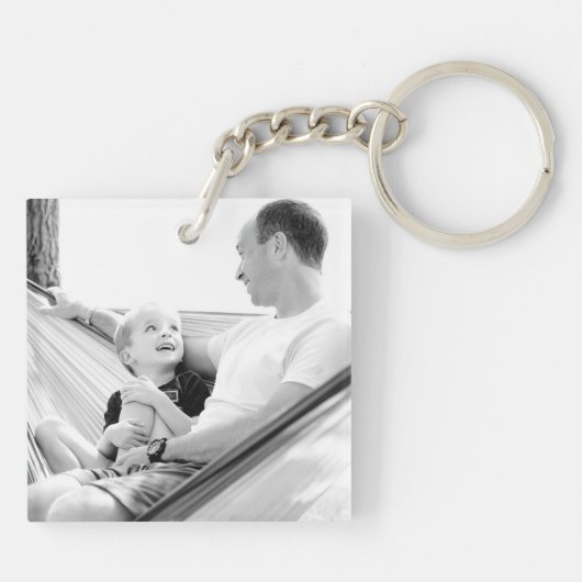 Persoonlijk foto-Sleutelhanger Sleutelhanger (Achterkant)