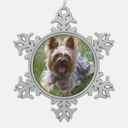 Persoonlijk foto Snowflake Ornament (Voorkant)