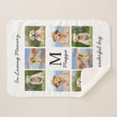 Persoonlijk foto van het Pet Memorial 8 Sherpa Deken (Voorkant (horizontaal))