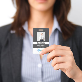 Persoonlijk foto-werknemerslogo-badge badge